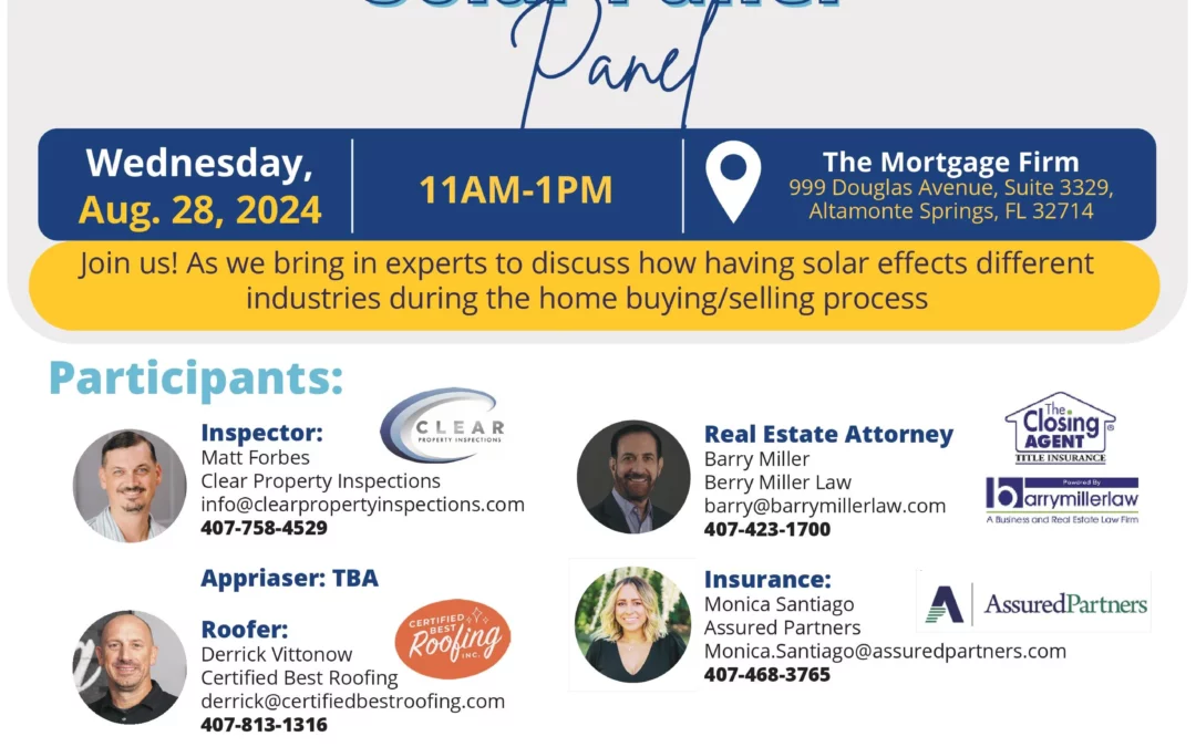 Join Us for an Expert Panel on Solar Panels